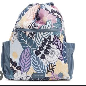 Vera Bradley Pastel Floral Drawstring Backpack